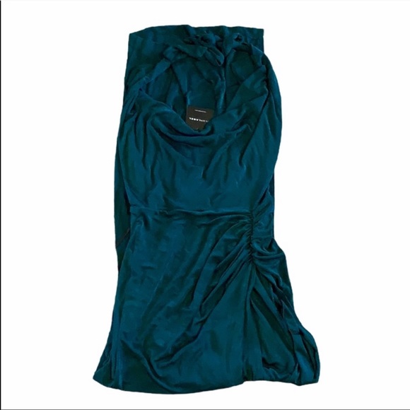 NWT JLUXLABEL Teal Natasha High Slit Dress - Picture 2 of 7